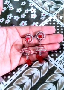 Red Stone Earrings
