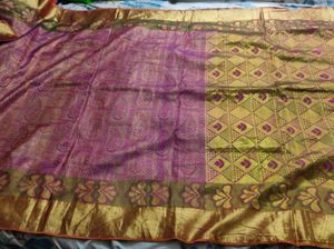Purple And Gold Bridal Kanchipuram
