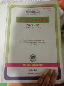 Intermediate 2nd year Mathematics