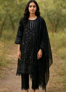 beautiful partywear pakistani Elegant Ku rta Set