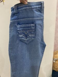 White Blue Vero Moda Top &amp; Slim Fit Denim Combo