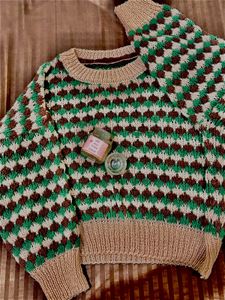 Patterned Knit Sweater