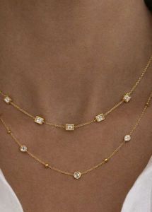 Double Layer necklace Anti tarnish