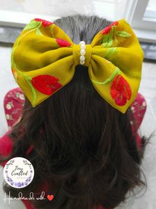 French Barette Bow Clips