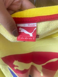 Puma Yellow Full Sleeve Tshirt