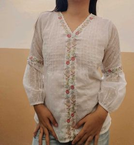 Floral Embroidered Top