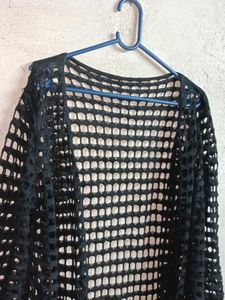 Stylish Women&#39;s Crochet Open Shrug Black 🖤