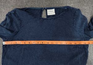 Denim Long Sleeve Top