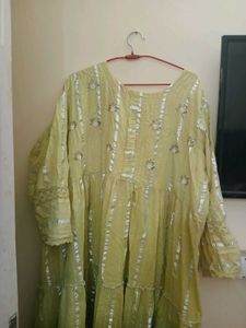 Anarkali Kurti With Nice Handwork