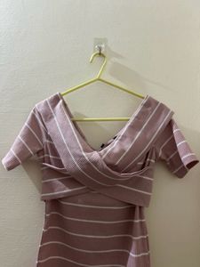 Striped Off-Shoulder Top