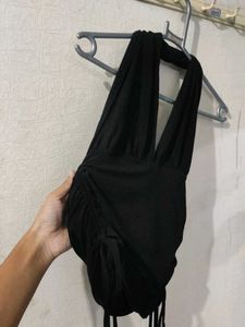 Black Halter Top