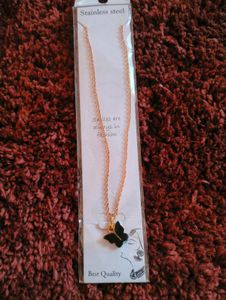Butterfly Charm Necklaces (Set Of 5 Chains)