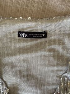 Zara Sequin Sleeveless Top