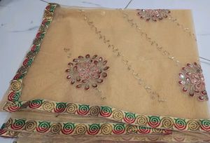 Yellow 💛💛 EMBoidery Saree New Sare