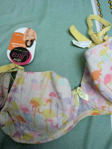 Flamingo Print Bra