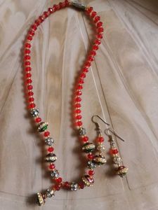 Necklace with Earrings ❤️