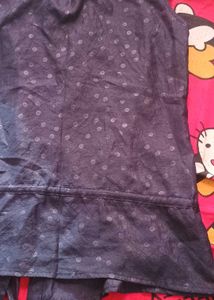 New Cute Navy polka dot  Ruffle Top