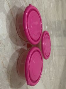 Princeware Set Of 3 Bowls &amp; lids For Tiffin/Storag