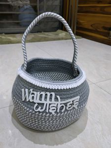 Handmade Gray Basket