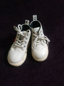 Unisex PU Lace Tie-Up Ankle Length Boots
