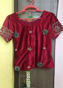 Bridal Fish Cut Full Zardozi Work Zari Kundan Wor