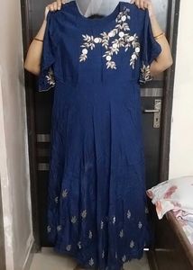 Elegant Navy Blue Gown