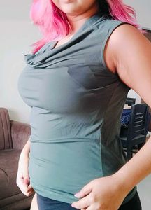 Stylish Sleeveless Cowl Neck Top