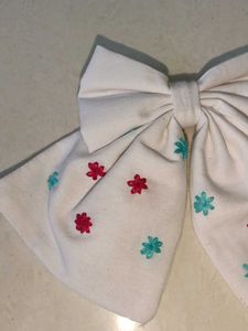 Embroidery Hair Bows