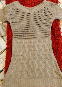 Crochet Knit Tunic Top