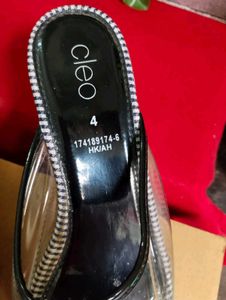 Chic Clear Strap Mules Used 2/3 Times