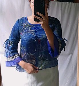 Chinese Top With Flounce