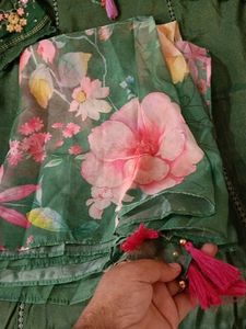 Pakistani Style Kurta Pent Dupatta 💚 Green