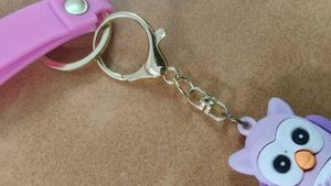 Cute Owl Keychain with &#34;Good Luck&#34; Strap