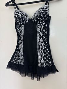 BESIRED EMBROIDERED CORSET TOP