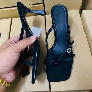 Zara Black Heeled Sandals