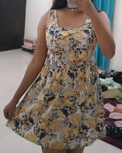 Mini Dress With Cutout Back