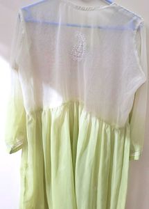 Chikankari Peplum Kurti
