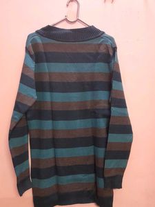 Striped V-Neck Sweater