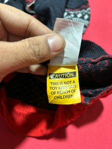 Christmas Knit Dog Sweater – Red &amp; Black