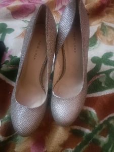 Sparkly Silver Heels