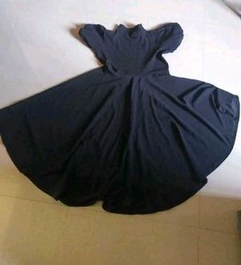 Elegant Black Fit &amp; Flare Dress