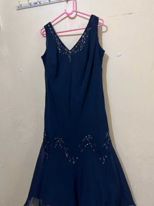 Elegant Navy Blue Dress