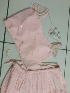 Crop Top And Dupatta Only
