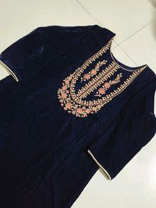 Beautiful Velvet Kurta Set
