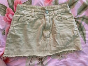 Lime Green Short Skirt