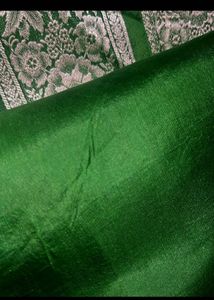 Green Banarasi Pure Silk Saree