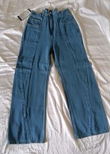 Straight Fit High Waist Jeans