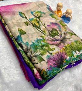 Floral Print Saree