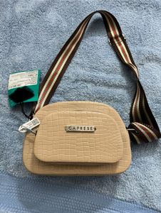 Caprese Medium Croc Textured Sling