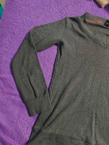 Gray Long Sleeve Top